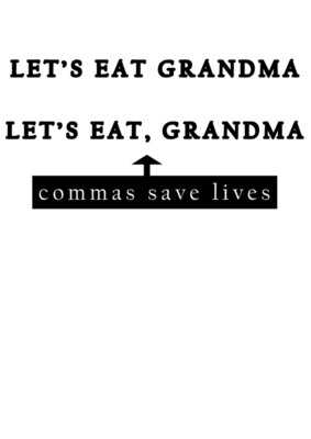 Comma saves lives